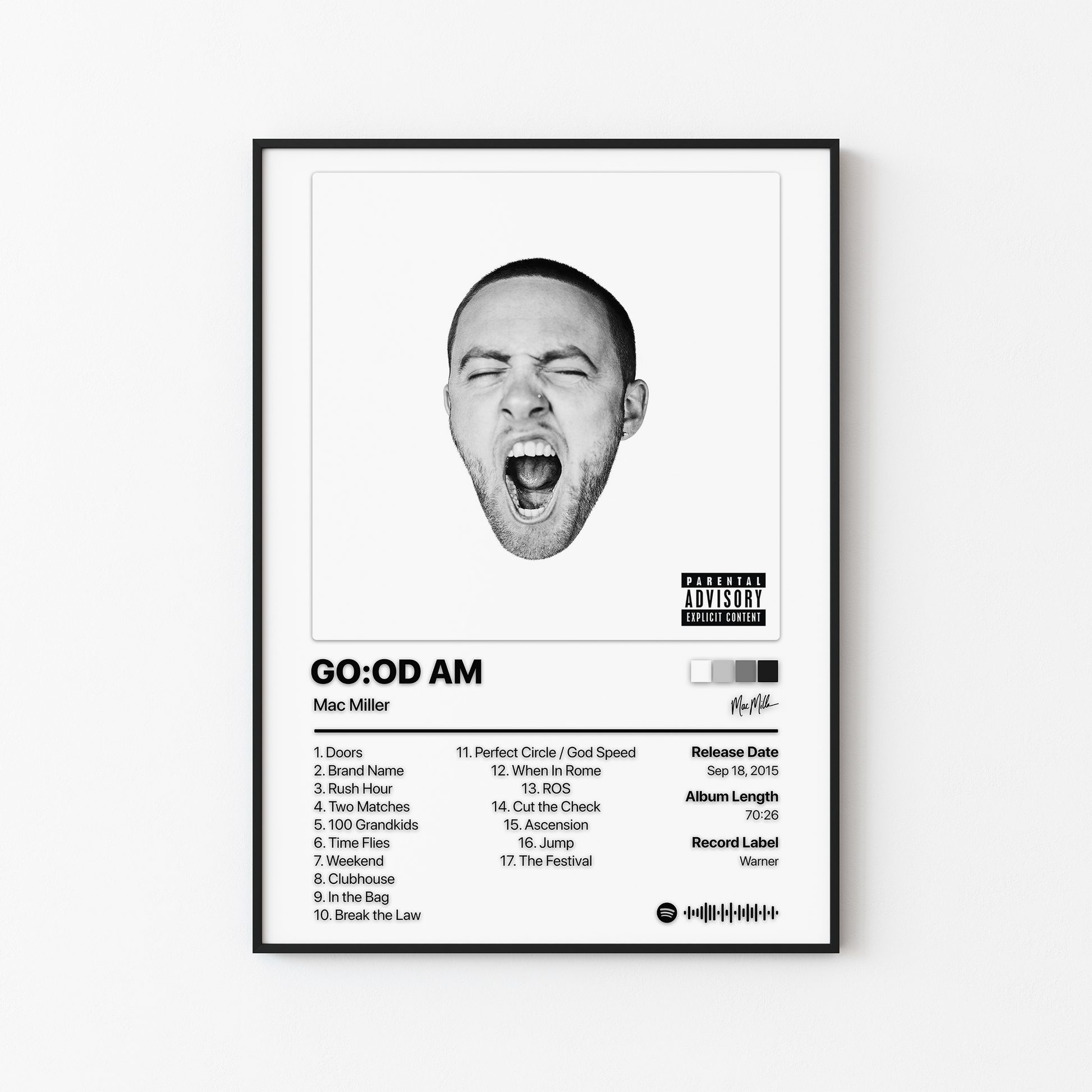 Mac Miller GOOD AM Album Poster