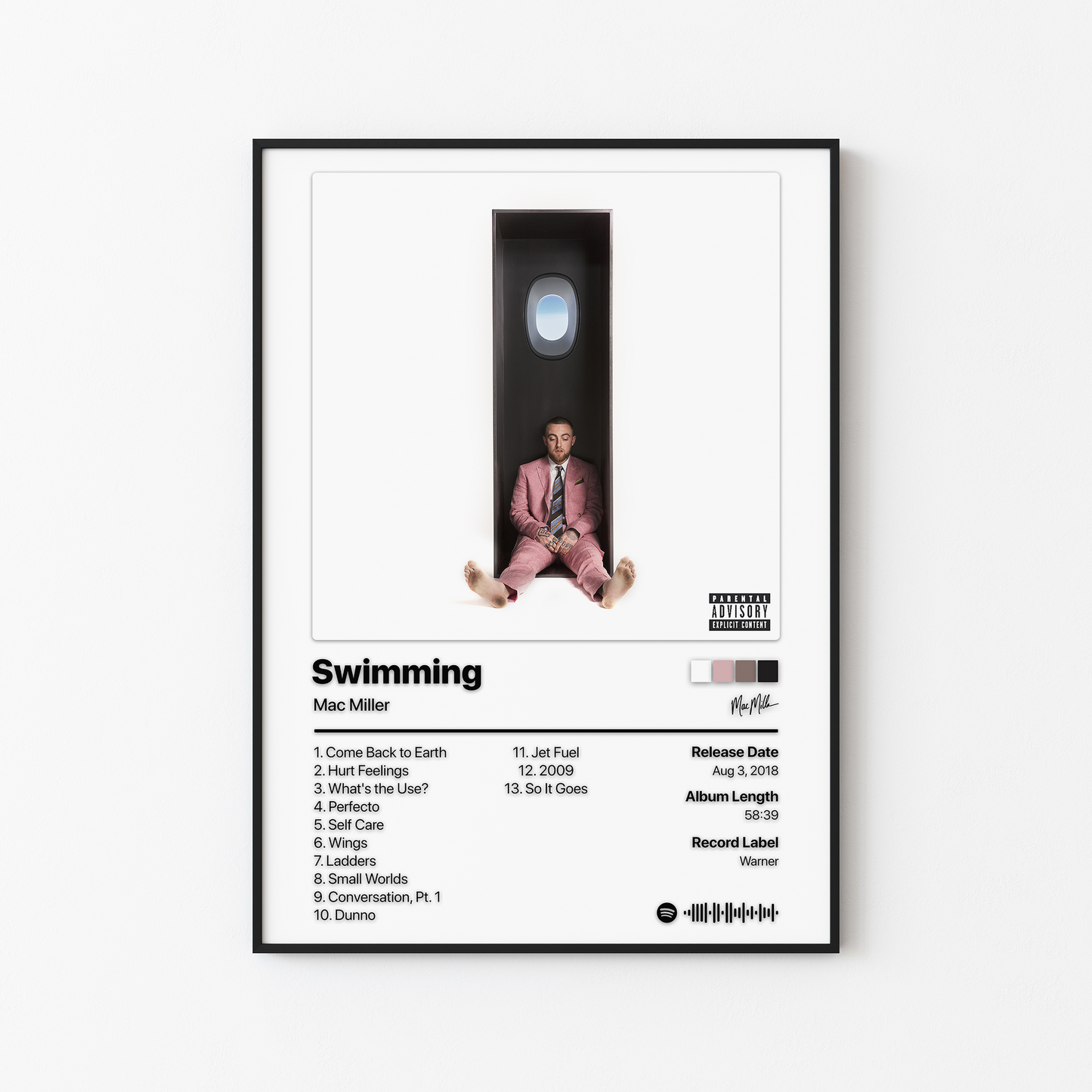 Mac Miller Swimming Album Poster