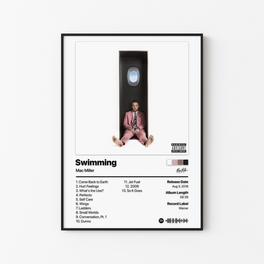 Mac Miller Swimming Album Poster