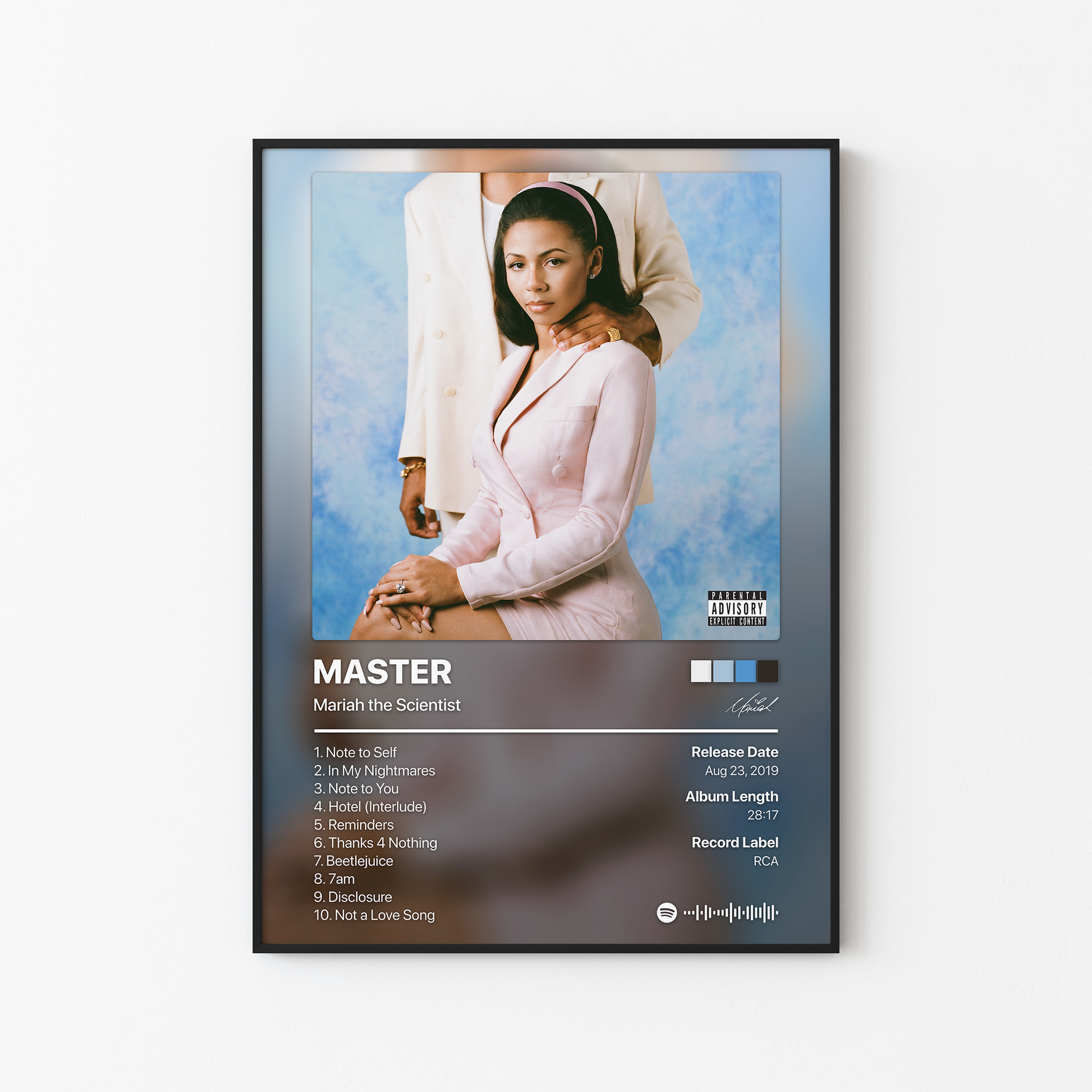 Mariah the Scientist MASTER Album Poster