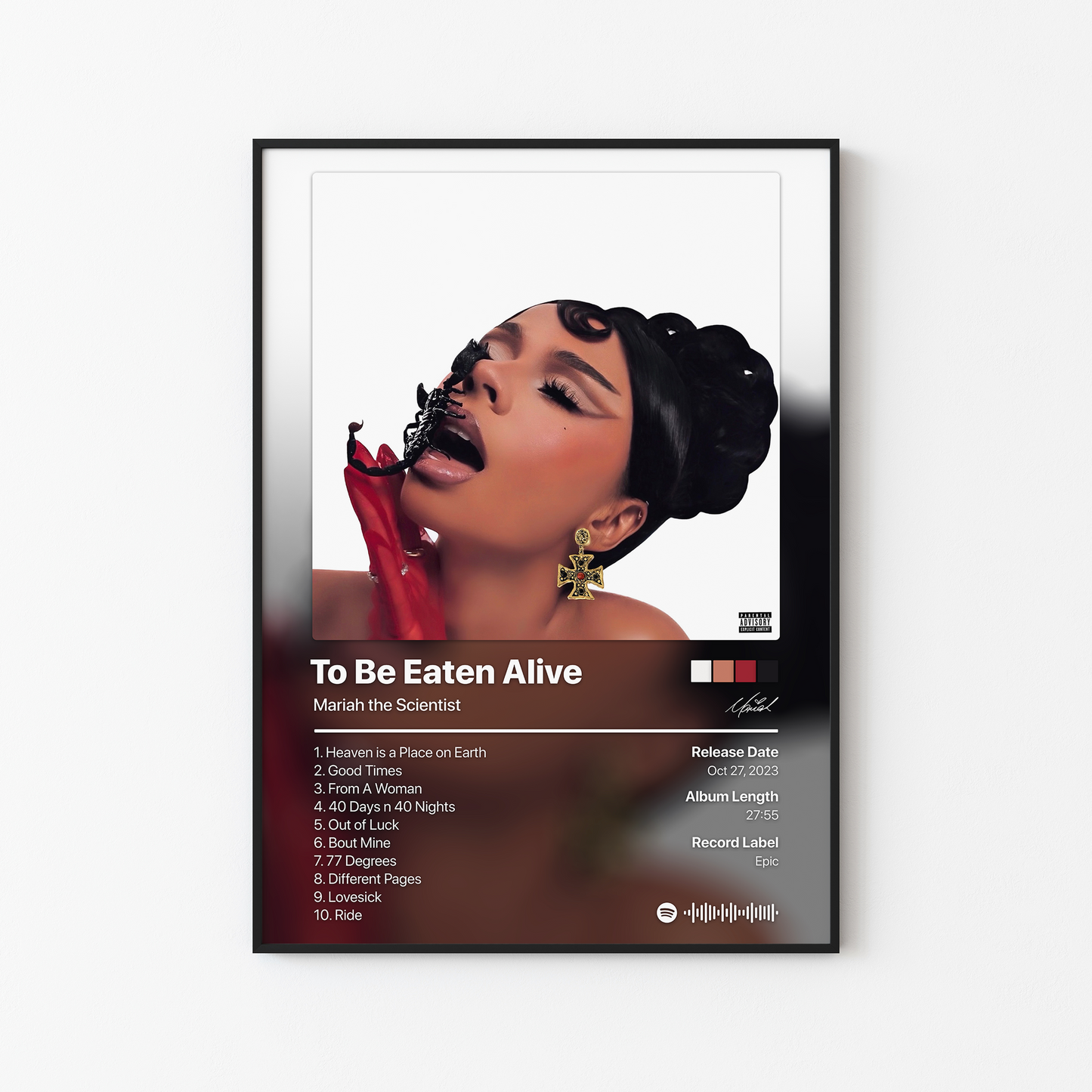 Mariah the Scientist To Be Eaten Alive Album Poster