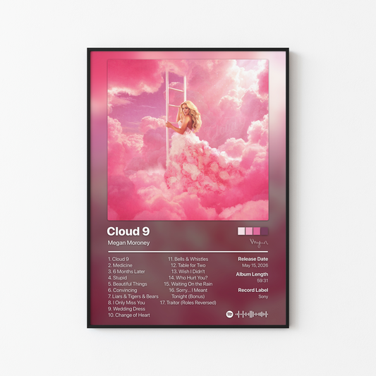 Megan Moroney Cloud 9 Album Poster