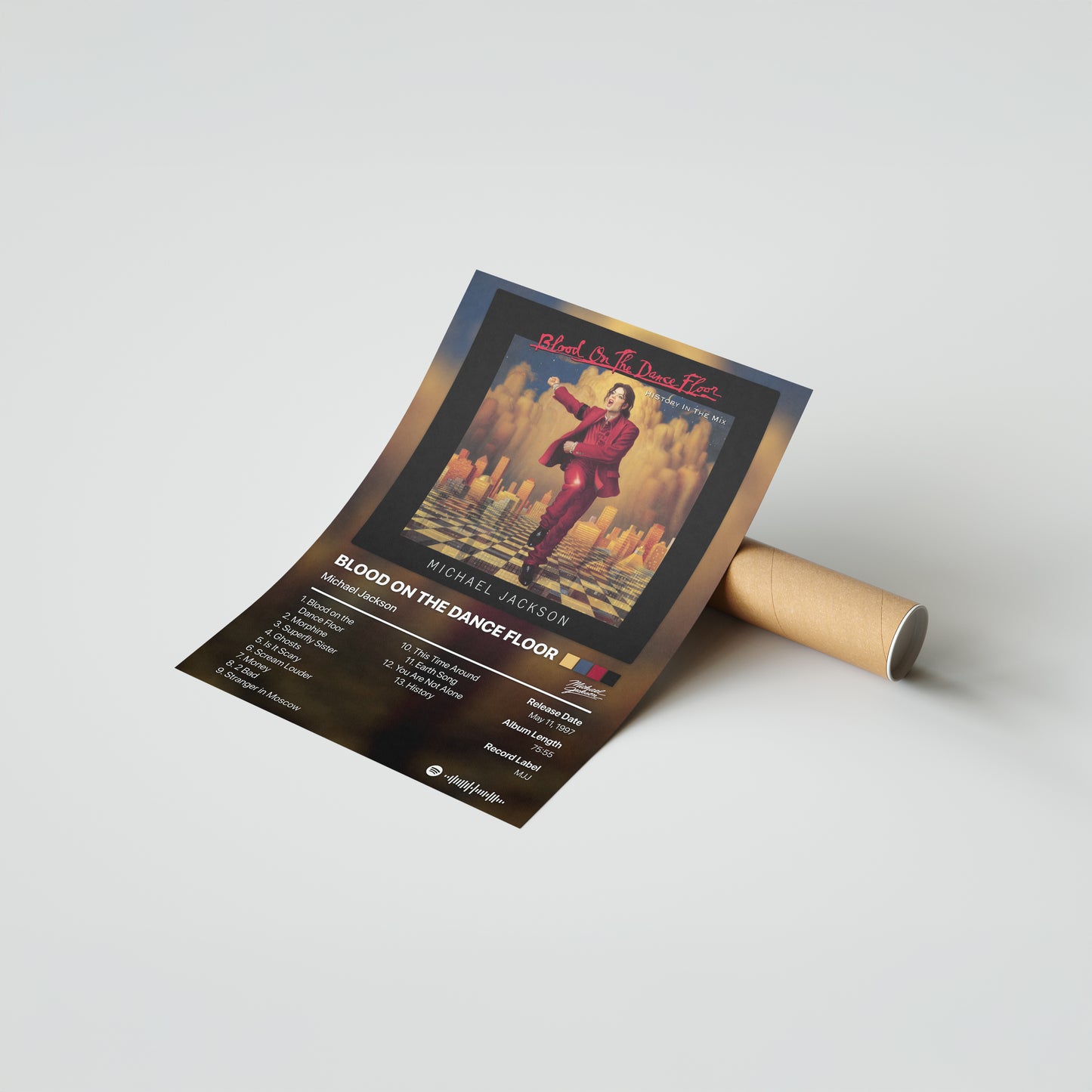 Michael Jackson BLOOD ON THE DANCE FLOOR Album Poster