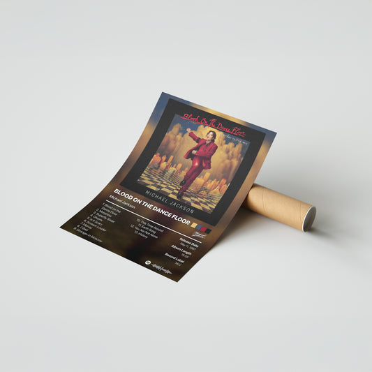 Michael Jackson BLOOD ON THE DANCE FLOOR Album Poster