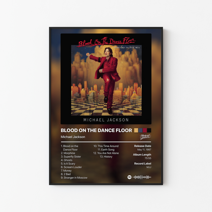 Michael Jackson BLOOD ON THE DANCE FLOOR Album Poster