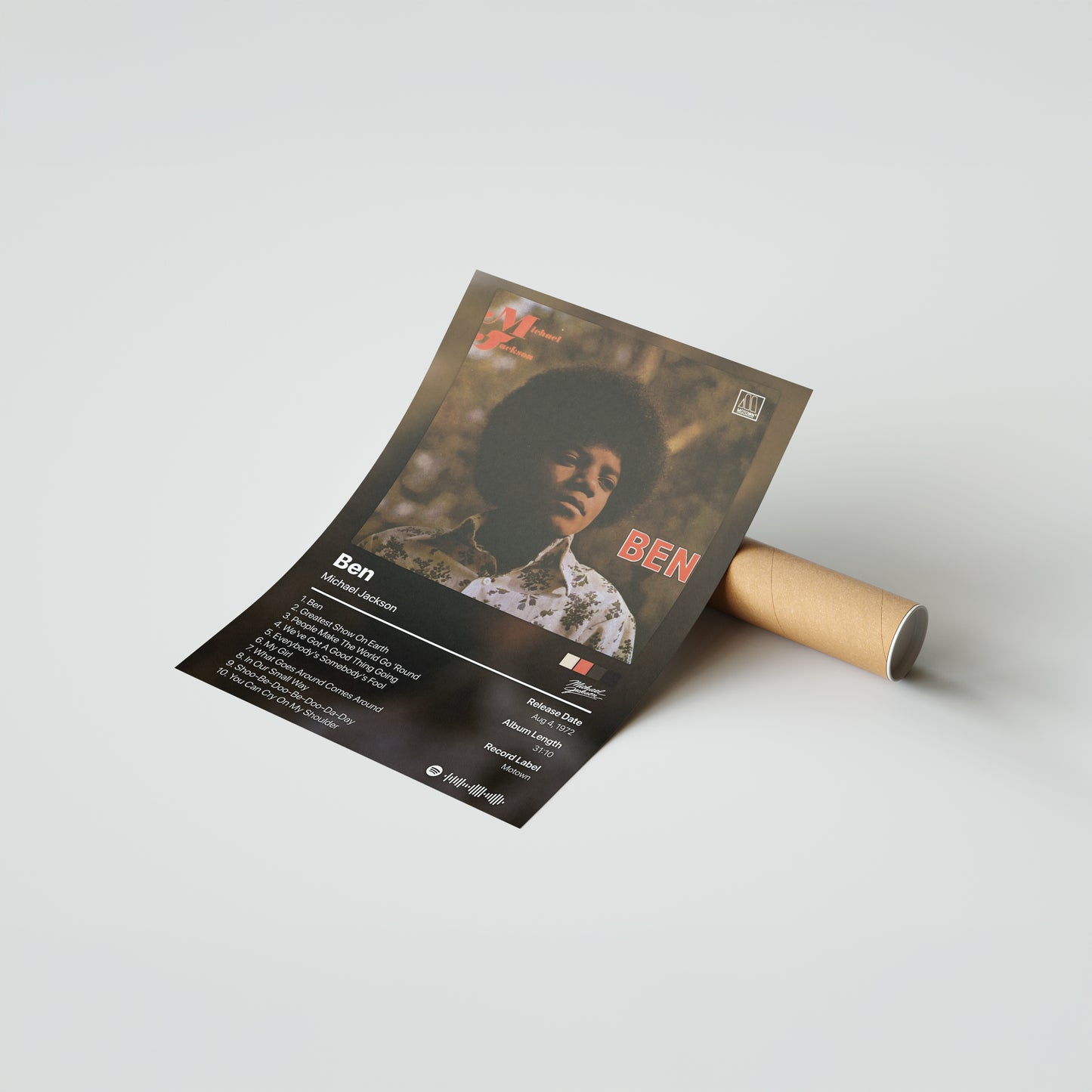 Michael Jackson Ben Album Poster