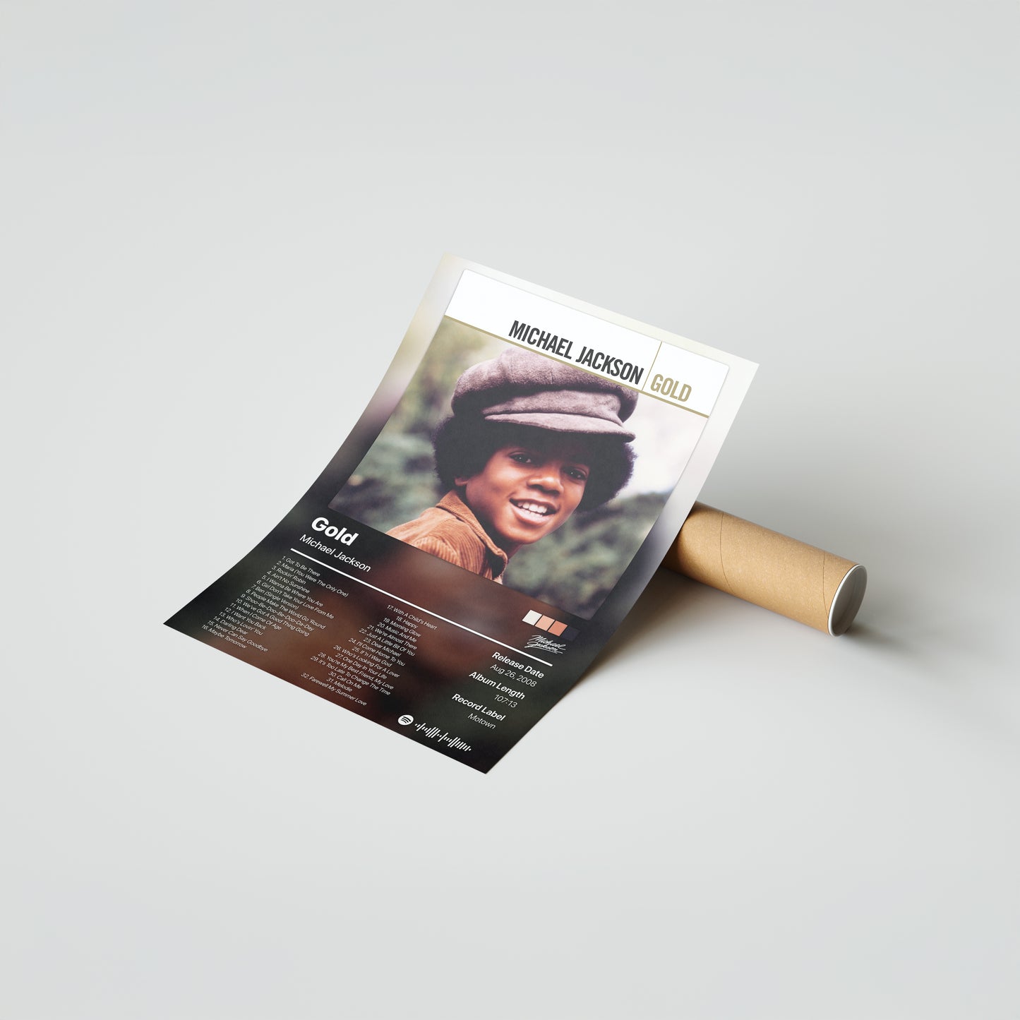 Michael Jackson Gold Album Poster
