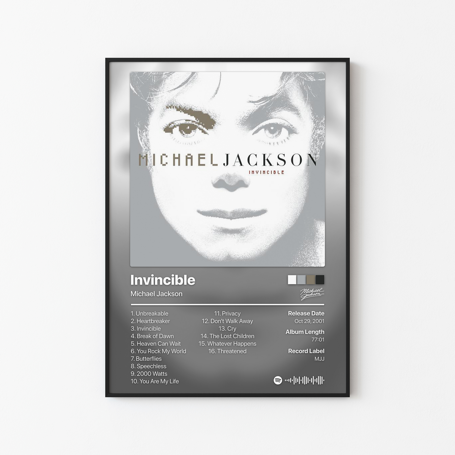 Michael Jackson Invincible Album Poster