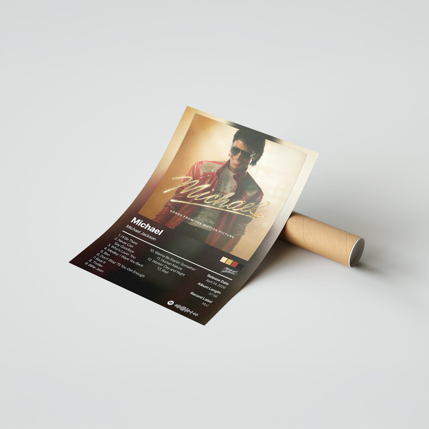 Michael Jackson Michael: Songs From The Motion Picture Album Poster