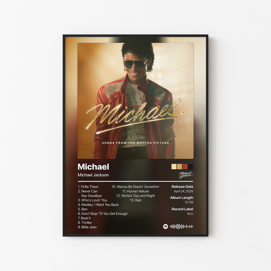 Michael Jackson Michael: Songs From The Motion Picture Album Poster
