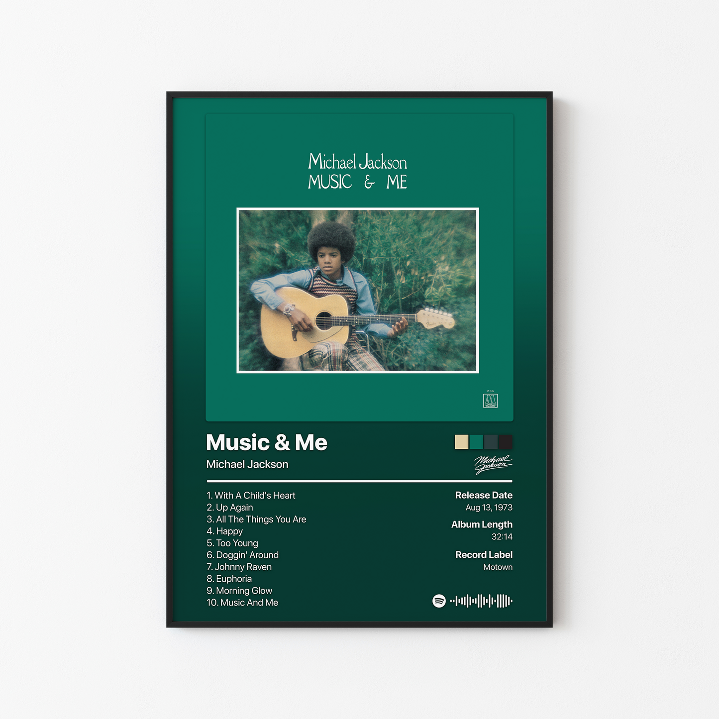 Michael Jackson Music & Me Album Poster