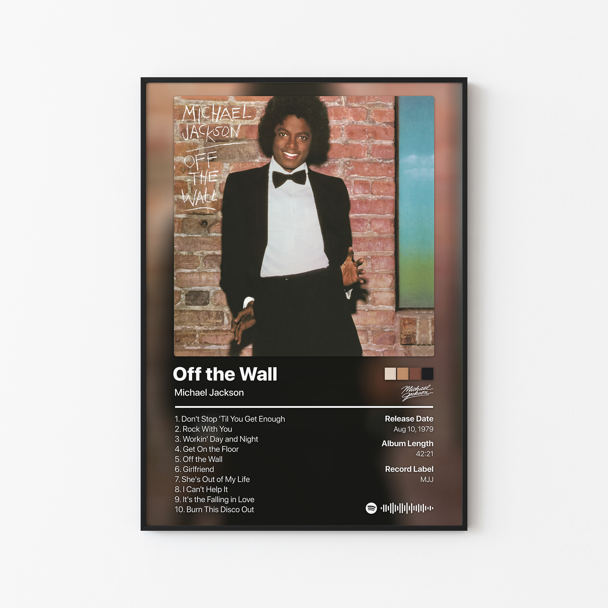 Michael Jackson Off the Wall Album Poster