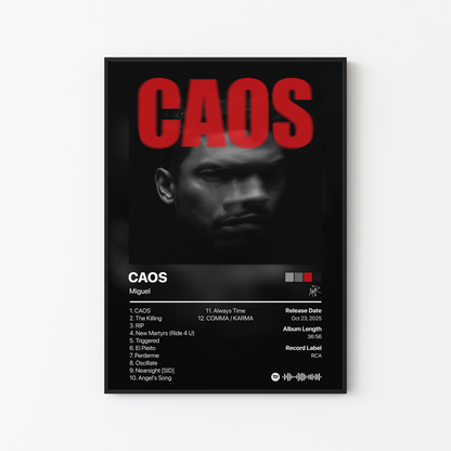 Miguel CAOS Album Poster