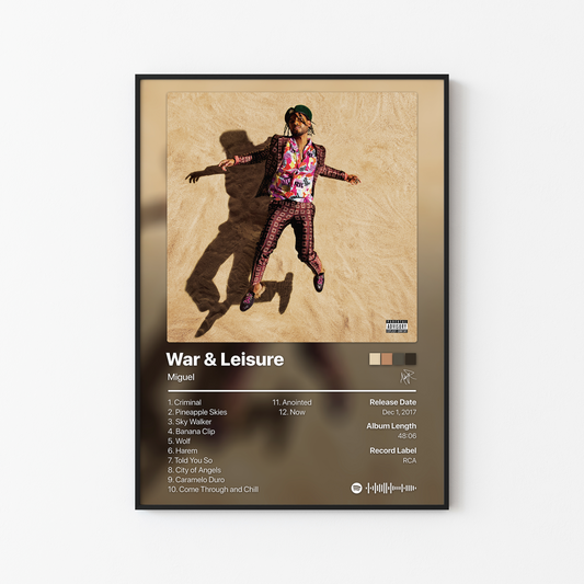 Miguel War & Leisure Album Poster