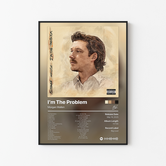 Morgan Wallen Im The Problem Album Poster