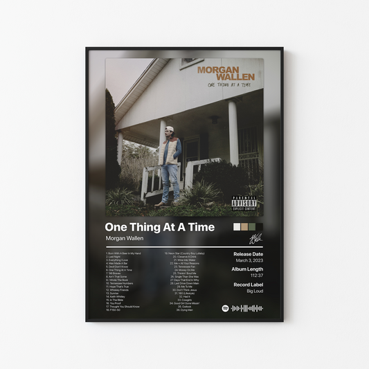 Morgan Wallen One Thing At A Time Album Poster