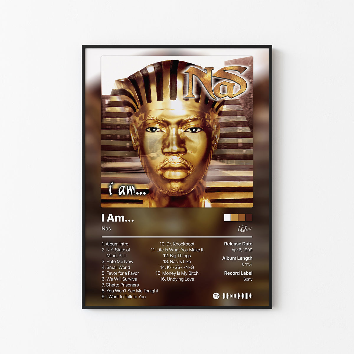 Nas I Am Album Poster