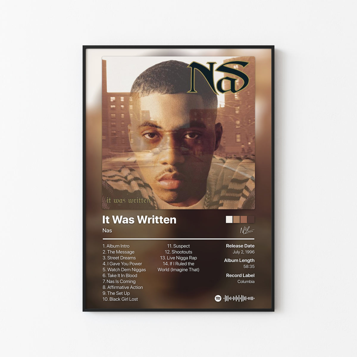 Nas It Was Written Album Poster