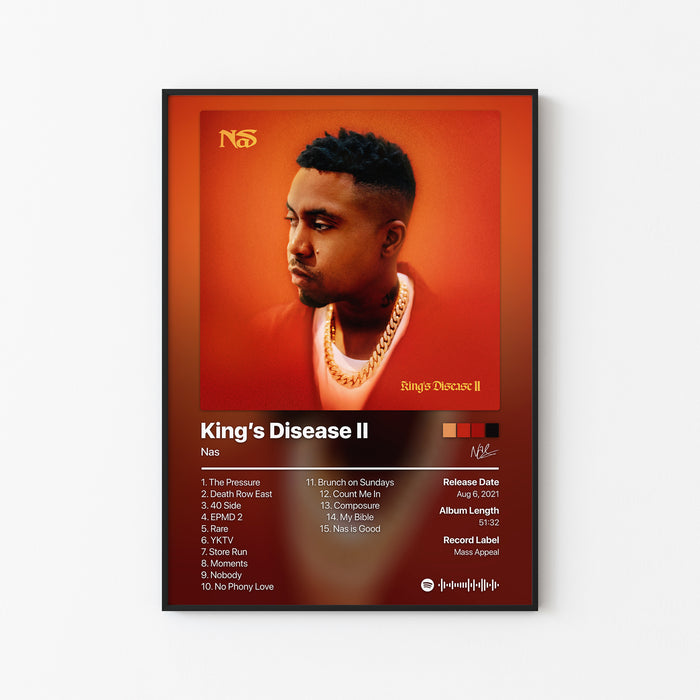 Nas King's Disease II Album Poster