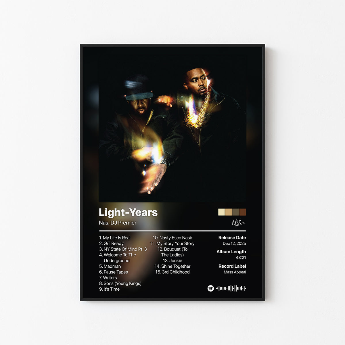 Nas Light-Years Album Poster