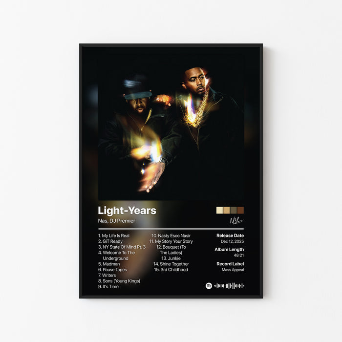 Nas Light-Years Album Poster