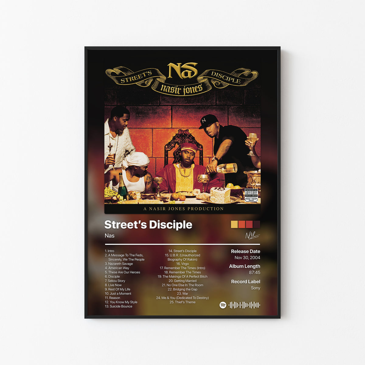 Nas Street's Disciple Album Poster