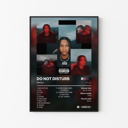 Nemzzz DO NOT DISTURB Album Poster