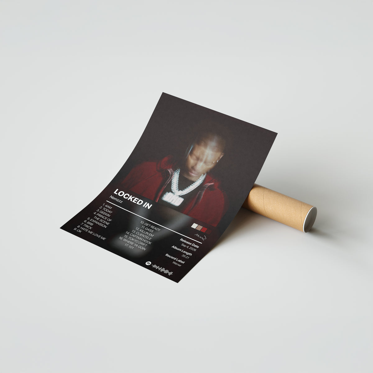 Nemzzz LOCKED IN Album Poster