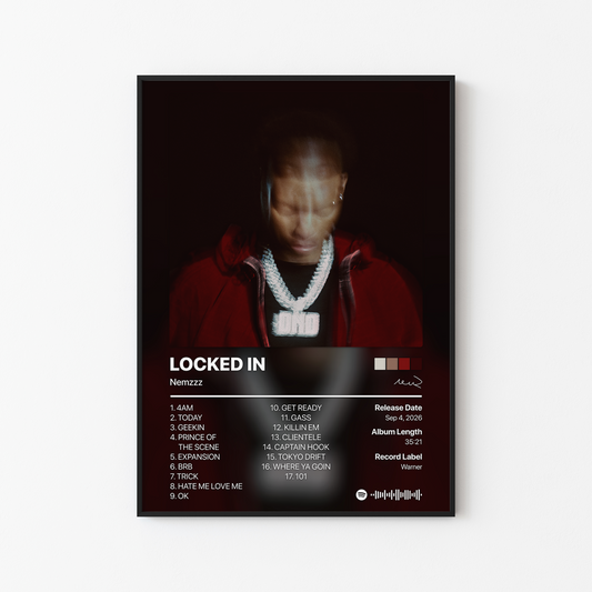 Nemzzz LOCKED IN Album Poster