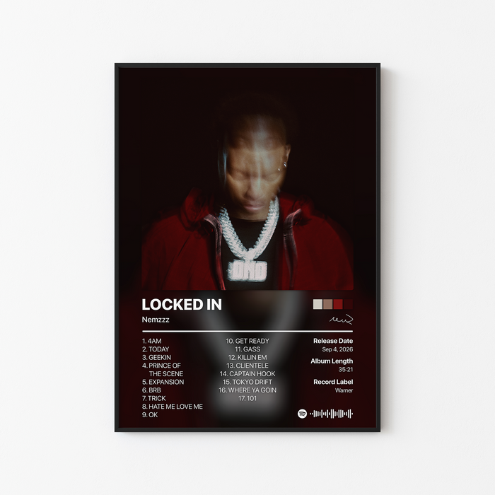 Nemzzz LOCKED IN Album Poster