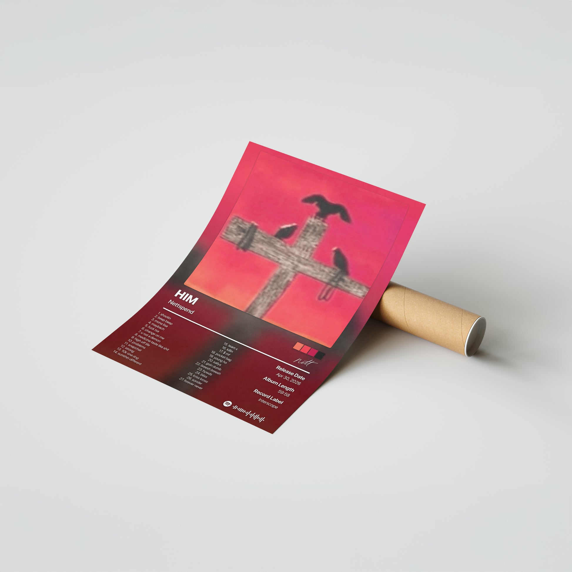 Nettspend HIM Album Poster