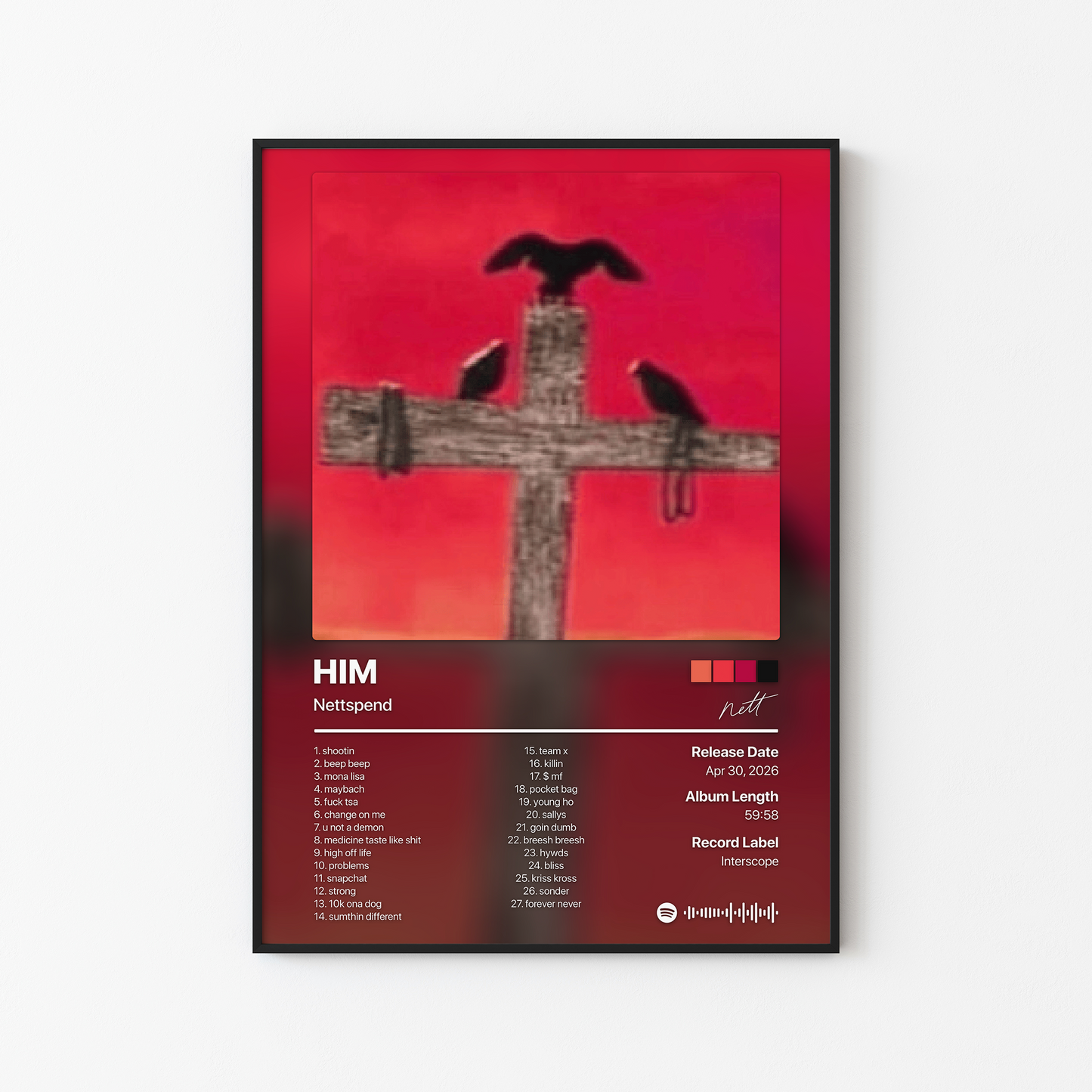Nettspend HIM Album Poster