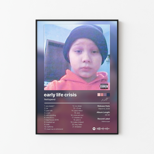 Nettspend early life crisis Album Poster