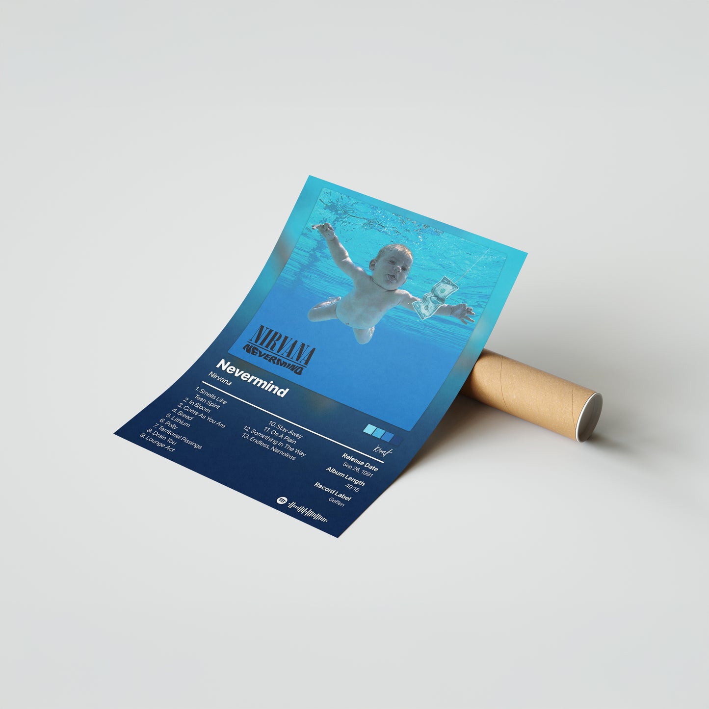 Nirvana Nevermind Album Poster