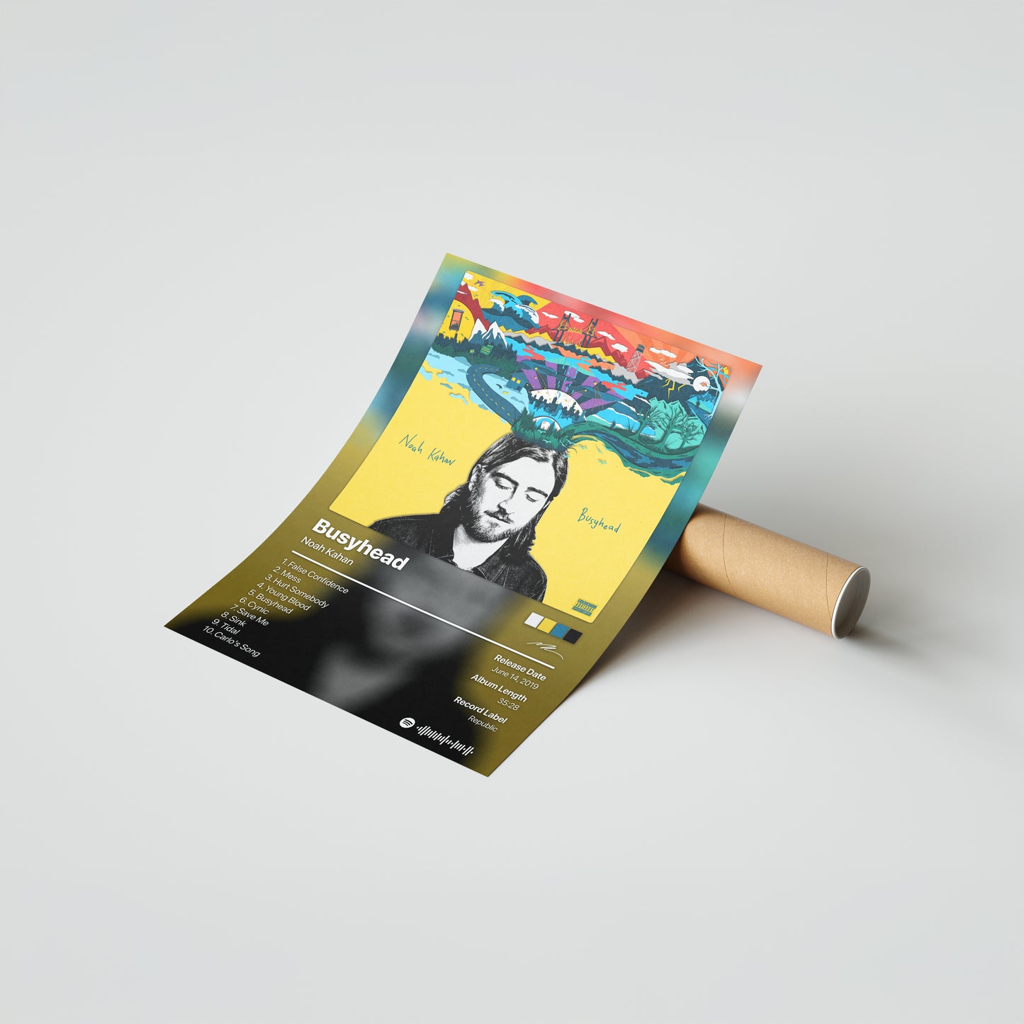 Noah Kahan Busyhead Album Poster