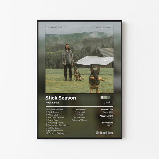 Noah Kahan Stick Season Album Poster