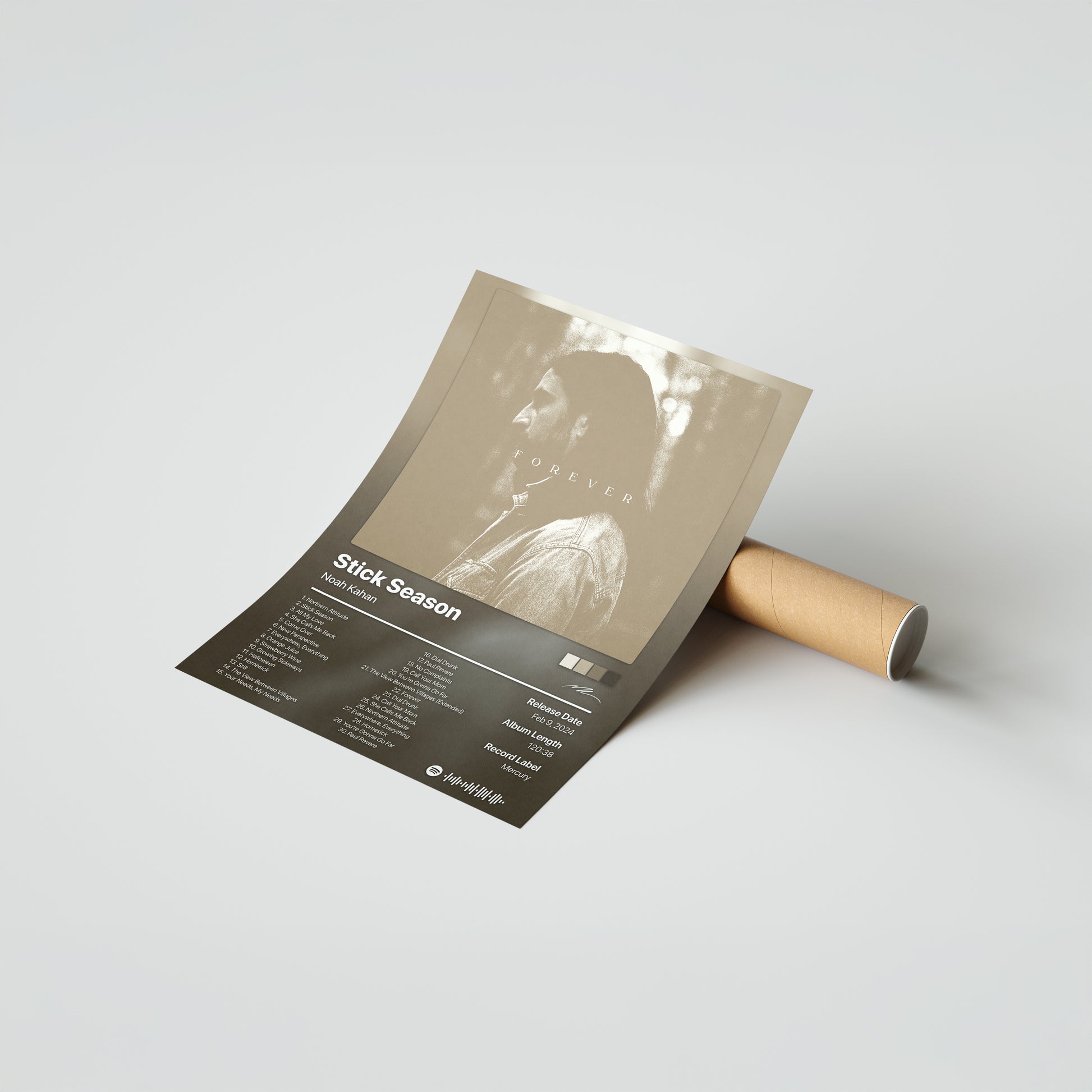 Noah Kahan Stick Season (Forever) Album Poster