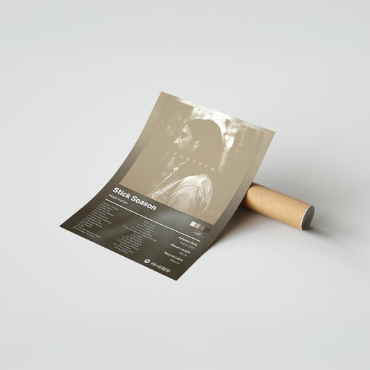 Noah Kahan Stick Season (Forever) Album Poster