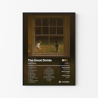 Noah Kahan The Great Divide: The Last Of The Bugs Album Poster