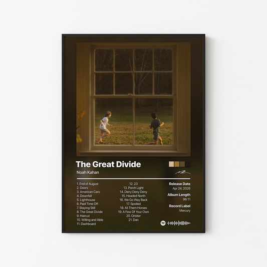 Noah Kahan The Great Divide: The Last Of The Bugs Album Poster