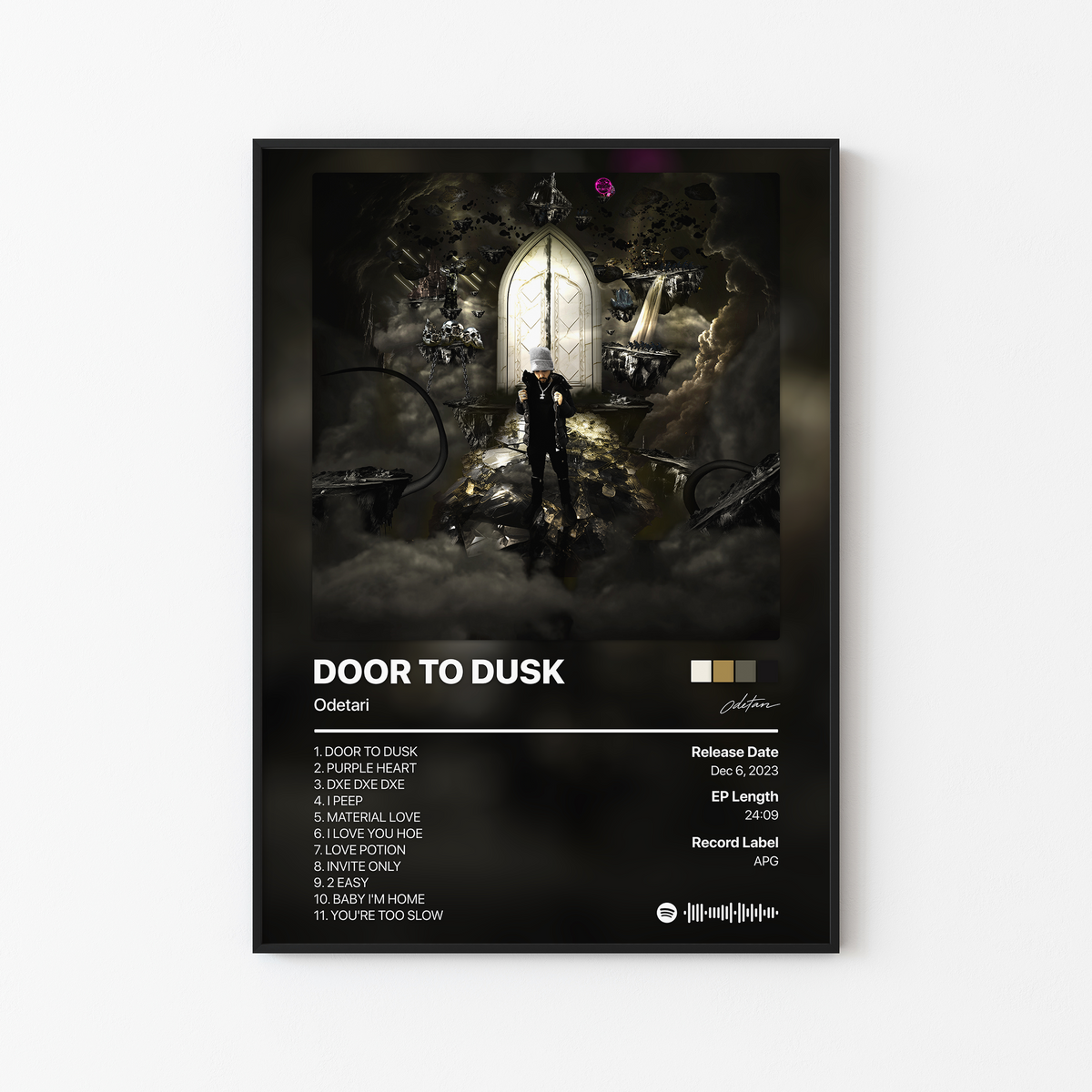 Odetari DOOR TO DUSK Album Poster