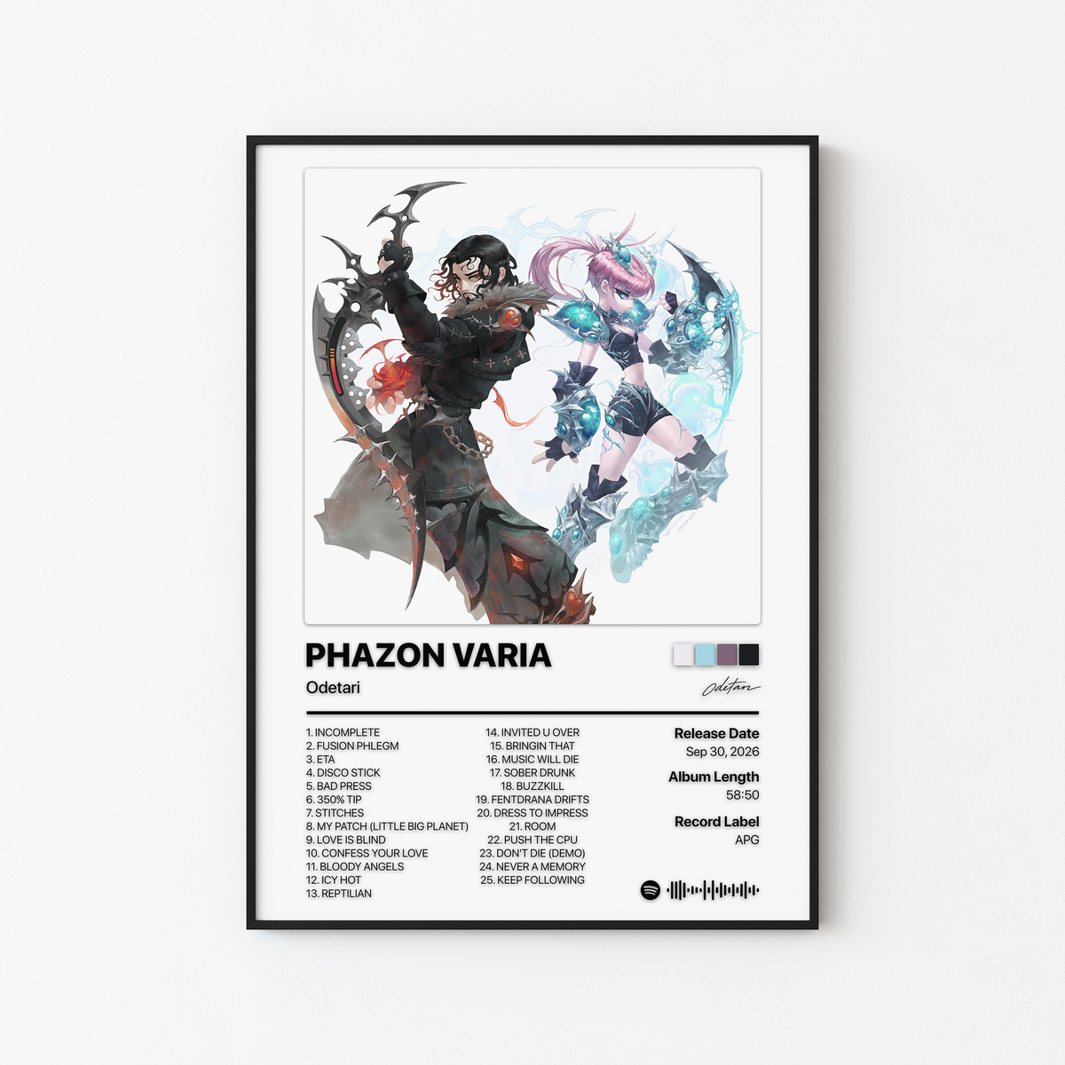 Odetari PHAZON VARIA Album Poster