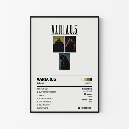 Odetari VARIA 0.5 Album Poster