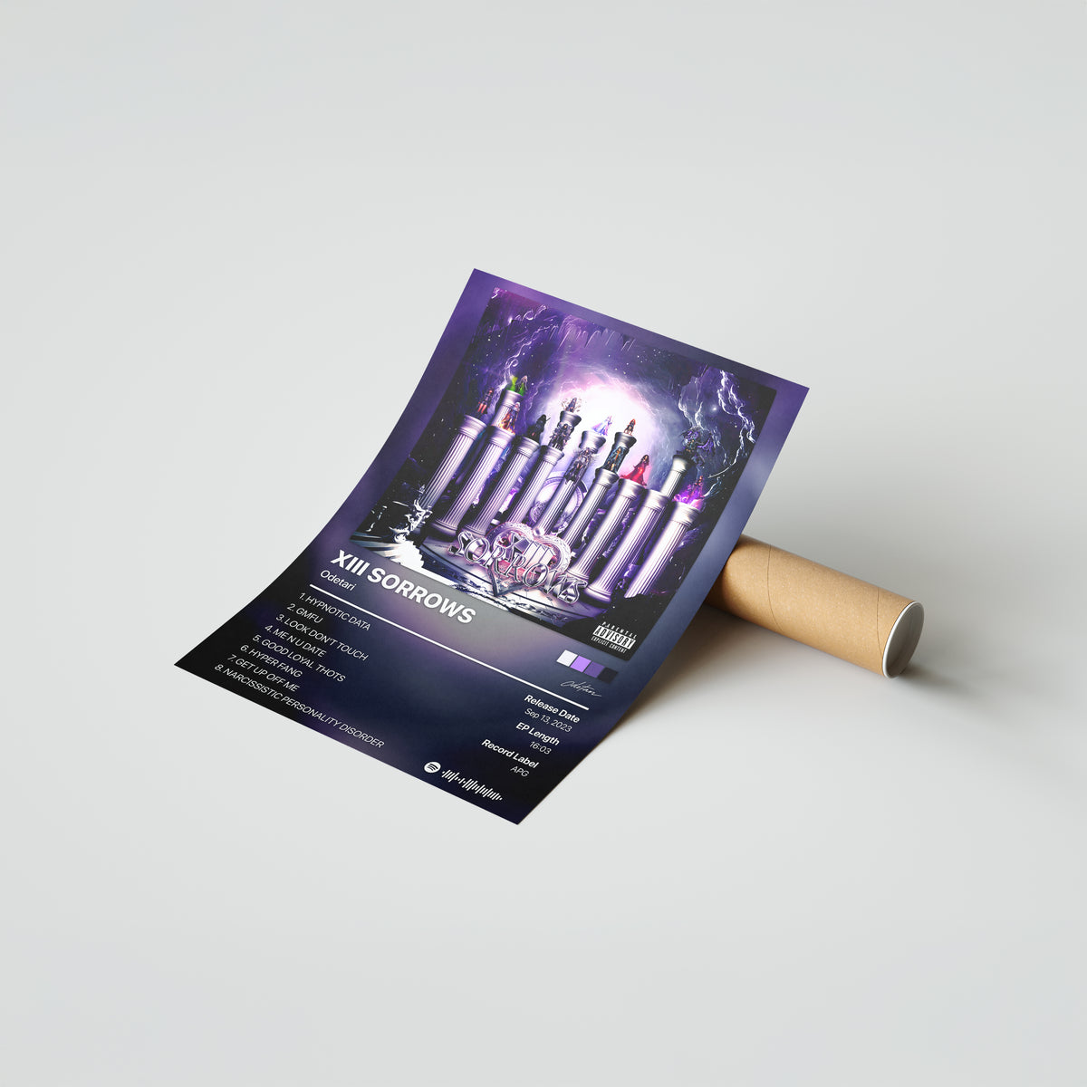 Odetari XIII SORROWS Album Poster