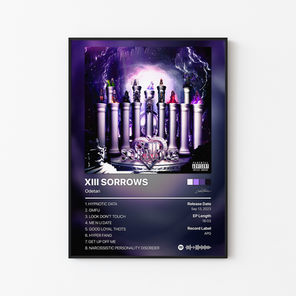 Odetari XIII SORROWS Album Poster