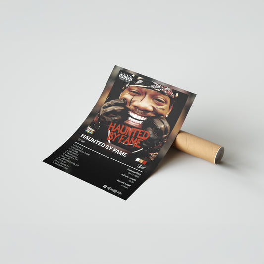 Offset HAUNTED BY FAME Album Poster