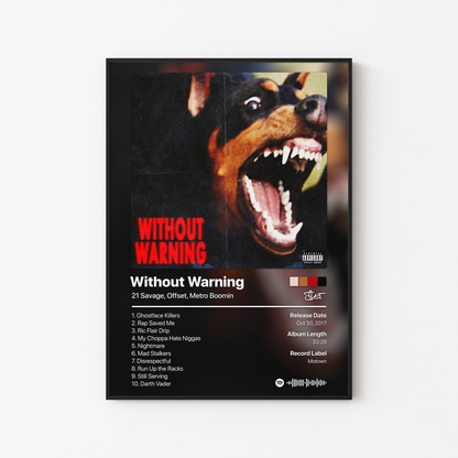 Offset Without Warning Album Poster