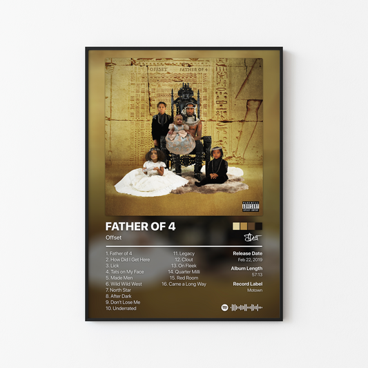 Offset FATHER OF 4 Album Poster