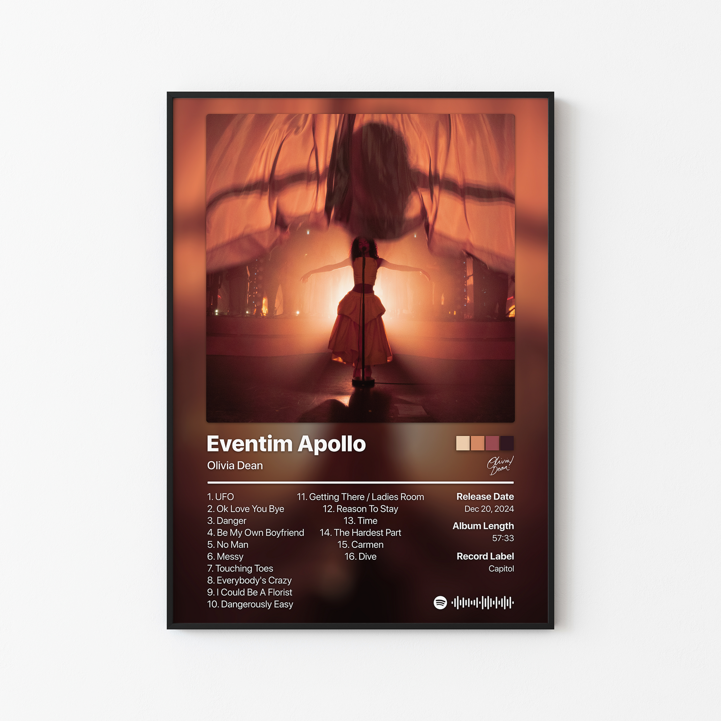 Olivia Dean Live At Eventim Apollo Album Poster