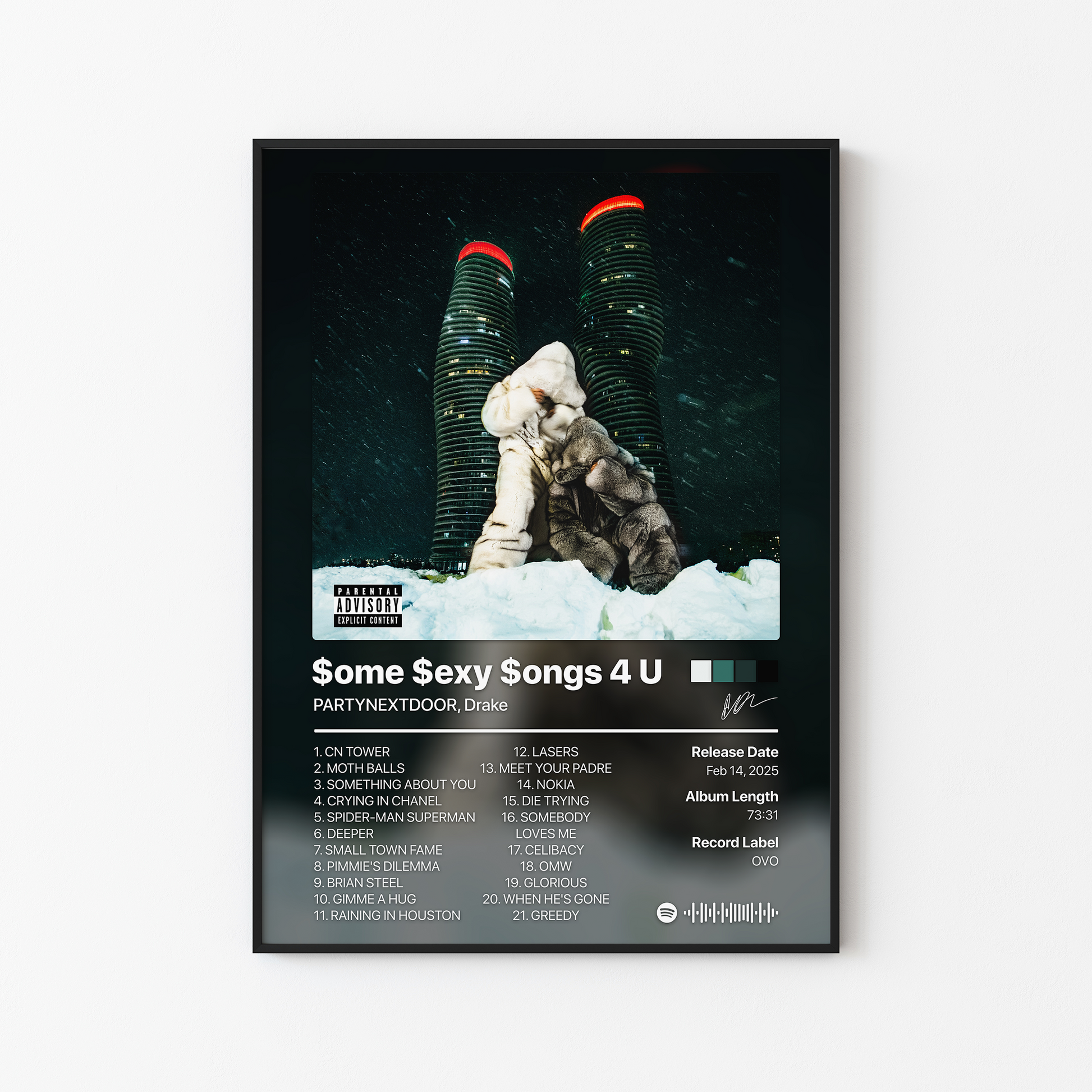 Drake Some Sexy Songs 4 U Album Poster